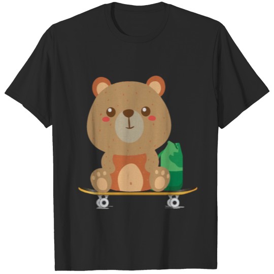 Discover Cool bear skateboard T-shirt