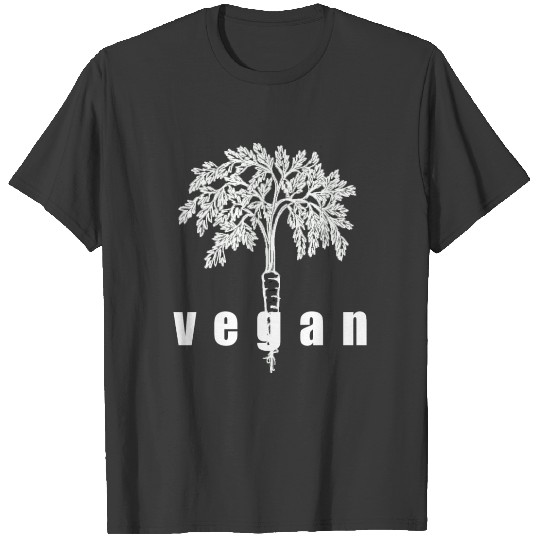 Discover Vegan carrot organic vegetables diet eat healthy T-shirt