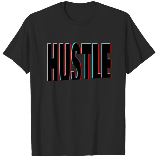 Discover Hustle Anaglyph 3D Entrepreneur & Startup Founder T-shirt