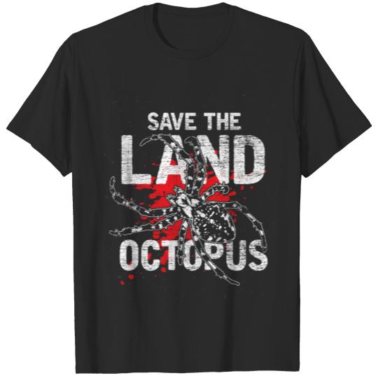 Discover Spider Arachnid Horror Halloween Animal Octopus T-shirt