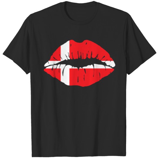 Discover Denmark Flag Kiss World Champions soccer gift idea T-shirt