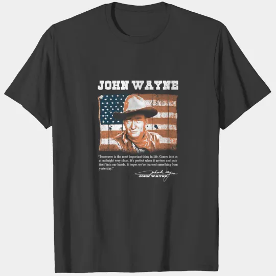 John Wayne - Awesome John Wayne american flag te T-shirt