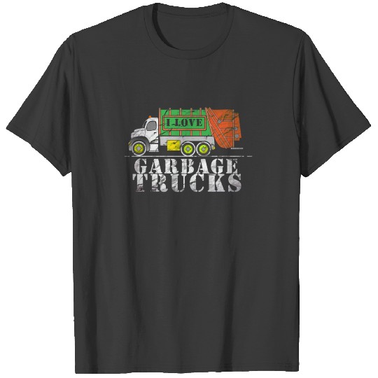I Love Garbage Trucks Cute Kids Children Teen or Adult T-shirt