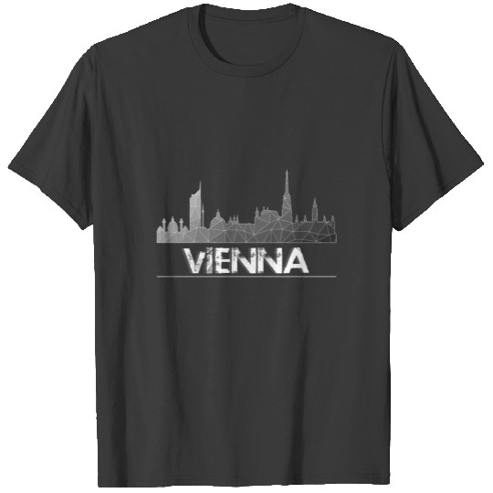 Vienna Skyline Grey T-shirt