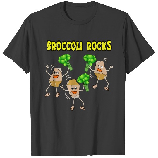 Three Broccoli Light Rocks T-shirt