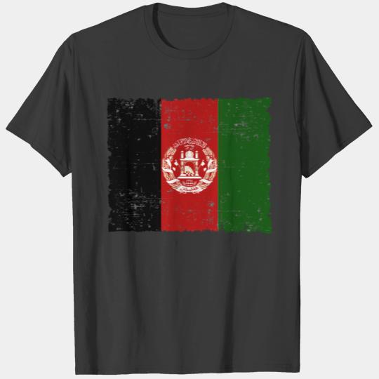 afghanistan flag used look vintage gift idea T-shirt