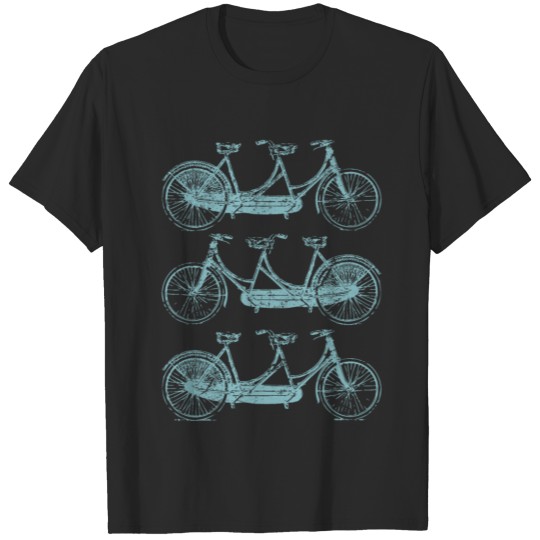 Discover Vintage Antique Tandem Bicycle T-shirt