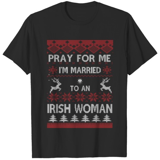 Discover Ugly Christmas sweater - Married to an Irish wom T-shirt