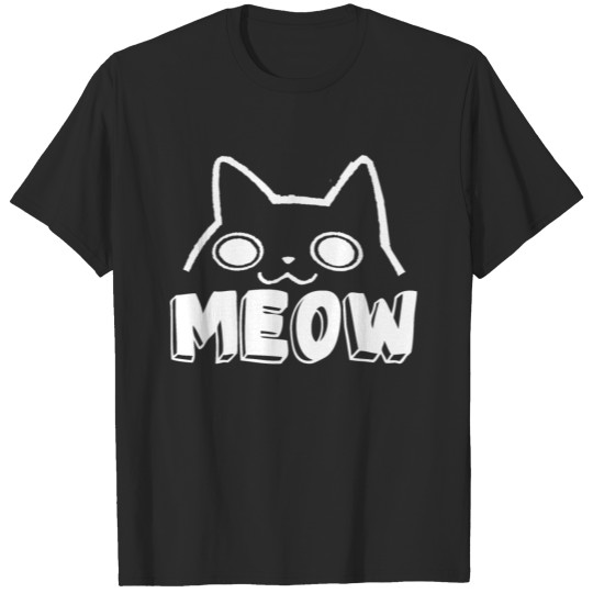 Discover Cat Face Meow T-shirt