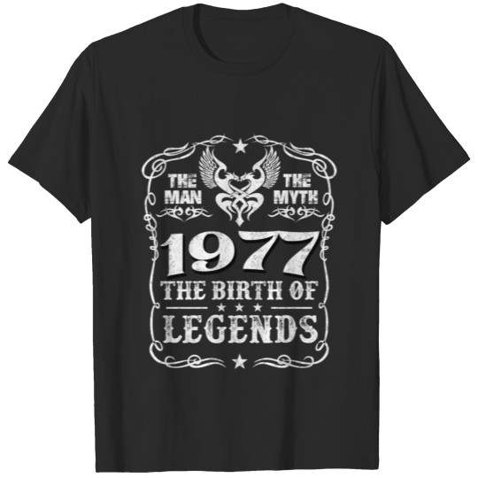 Discover 1977 - 1977 the birth of legends awesome t-shirt T-shirt