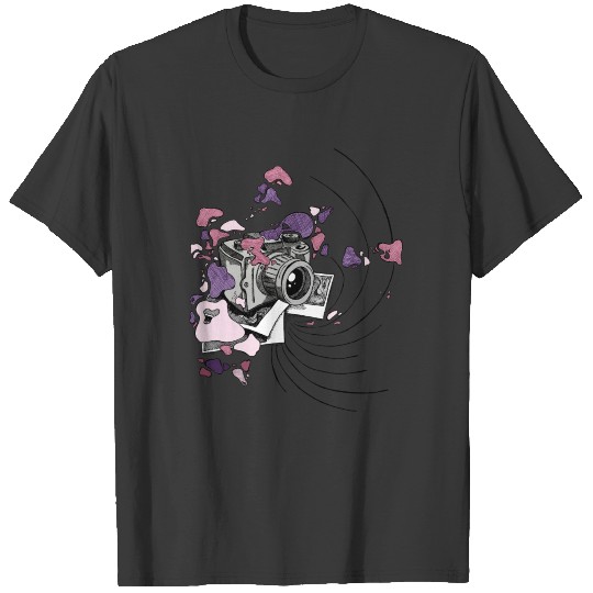 Color camera [purple] T-shirt