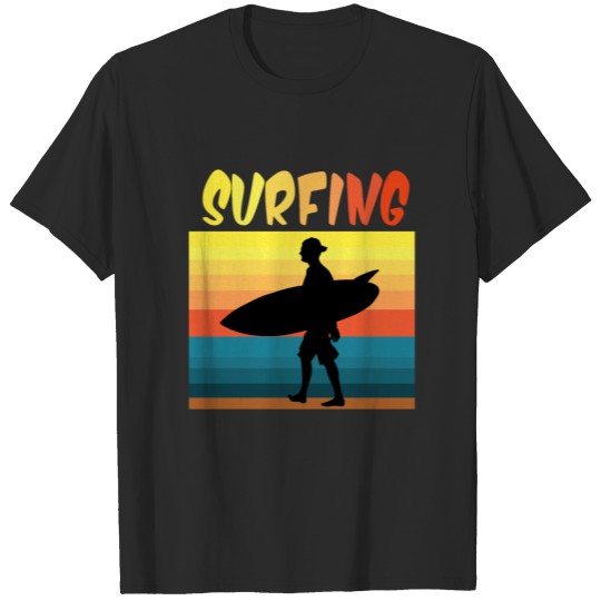 Discover surfing surfer surf to gift surfing surfboard T-shirt