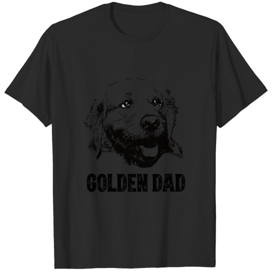 Discover Golden Dad Golden Retriever T-shirt