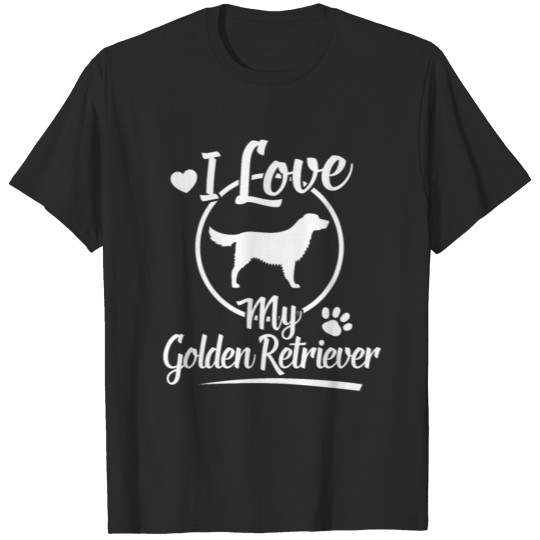 Discover Golden Retriever Dog Owner Cool Dog Love Gift Idea T-shirt