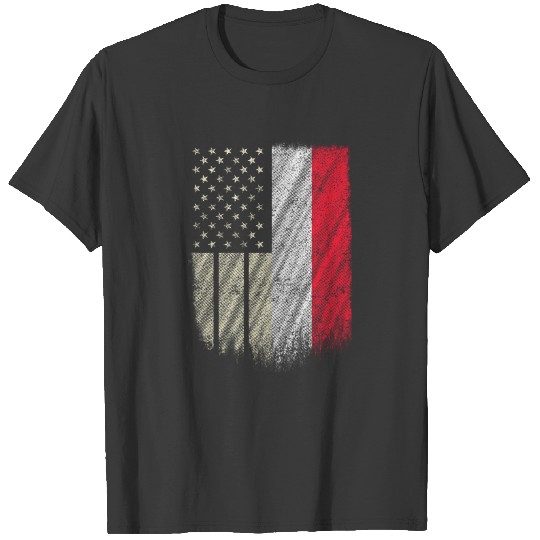 Polish American Tshirt Poland USA Flag Pride Dyngus Day T-shirt
