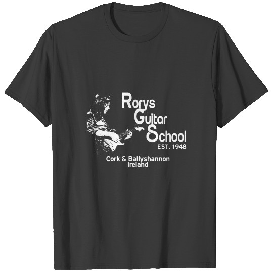 New Rory Gallagher Tribute Rorys Guitar School Gui T-shirt