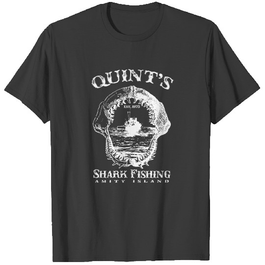 QUINT S SHARK FISHING Jaws Amity Island est FISHIN T-shirt
