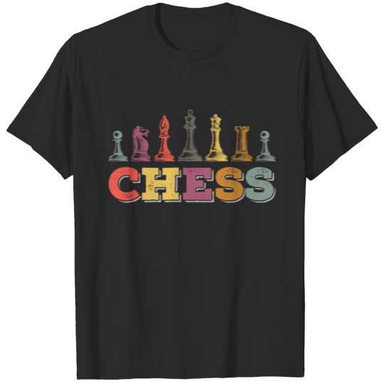 Discover Chess Vintage Chessboard Chess Figures Gift T-shirt