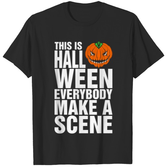 Discover This Is Halloween Everybody make a Scene T-shirt