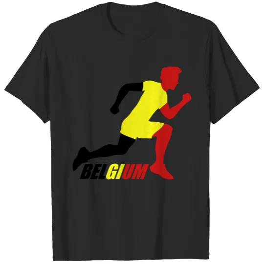 Discover belgium belgium fast jersey text striker race goal T-shirt