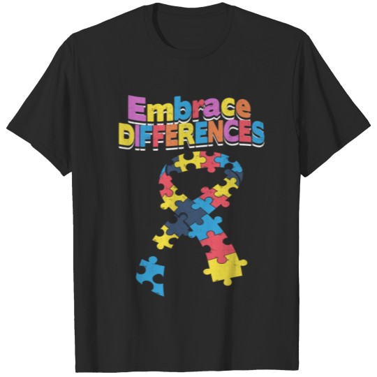 Discover Autism Awareness Embrace Differences T-shirt