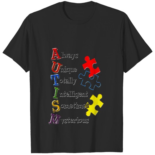 Discover Autism Always Unique Autism Awareness Youth Kids T-shirt