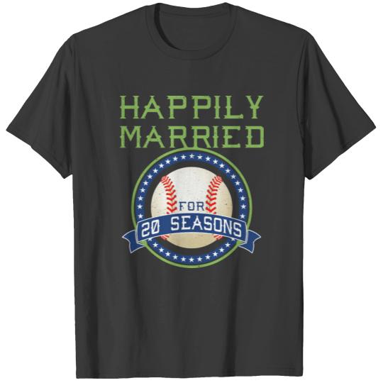 Happily Married For 20 Seasons T-shirt