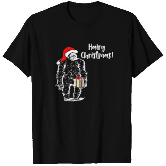 Christmas Bigfoot Hairy Christmas T-shirt