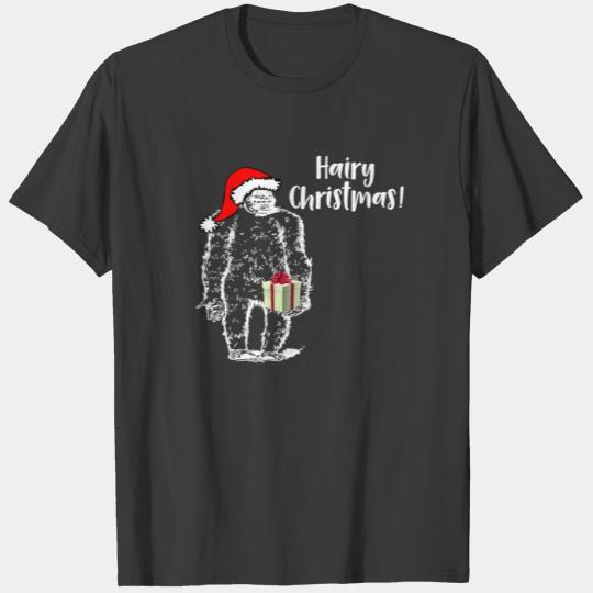 Christmas Bigfoot Hairy Christmas T-shirt