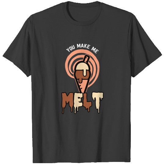 Chocolate Vanilla Ice Melt Sun Gift Idea T-Shirt T-shirt