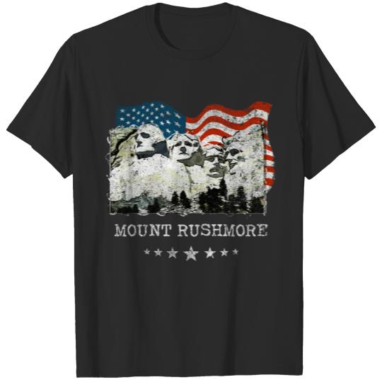 Discover Mount Rushmore Mt. Portraits USA Souvenir Gifts T-shirt