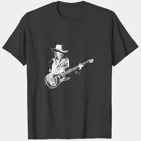 Stevie Ray Vaughan vintage style blues rock strato T-shirt