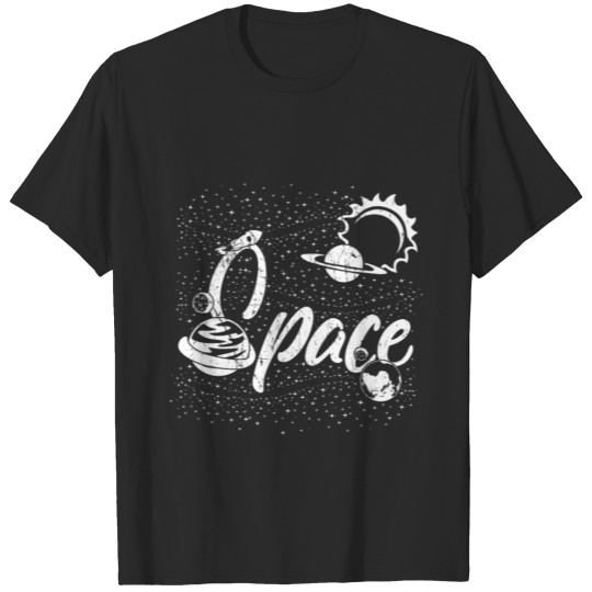Discover Universe Space Moon Rocket Mars T-shirt
