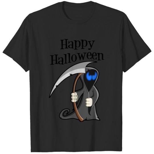 Discover Happy Halloween - evil eyes (blue) T-shirt