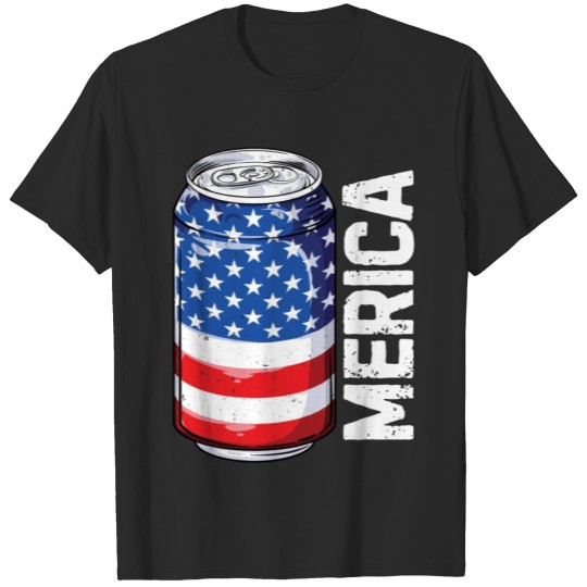 Discover Beer American Flag T shirt 4th of July Men Women Merica USA Gifts T-shirt