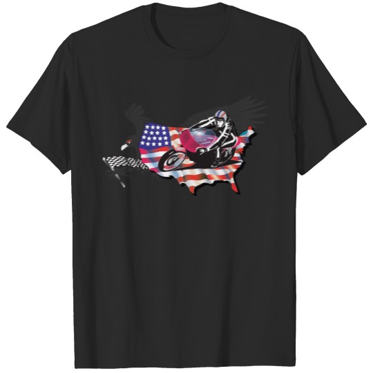 Discover Racing Dirt Bike Motocross xtreme sport T shirts T-shirt