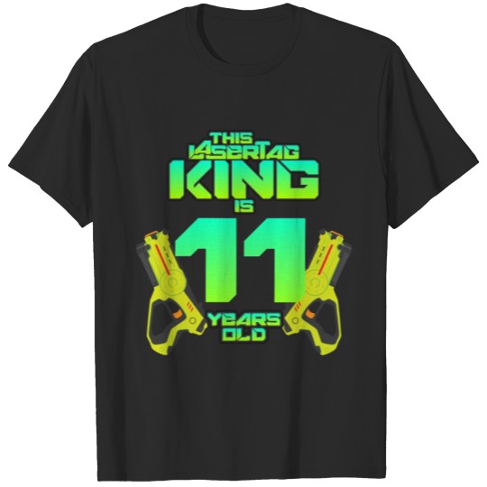 Discover Lasertag - This King Is 11 Years Old T-shirt