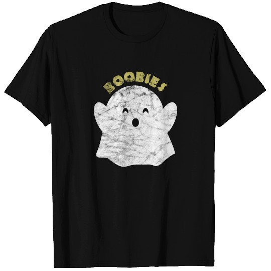 Overlay Ghost - Boobies Halloween T-shirt