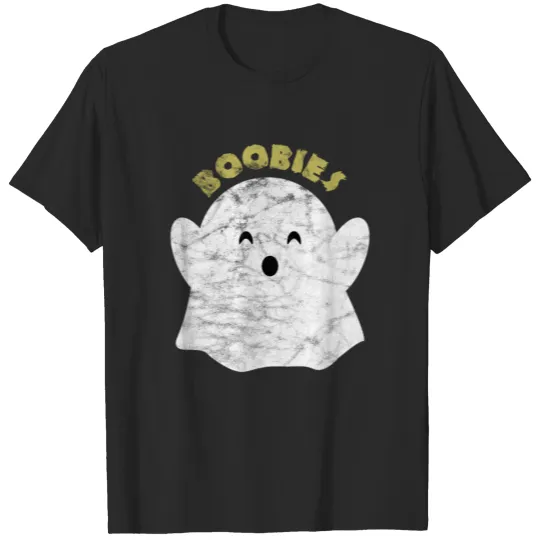 Overlay Ghost - Boobies Halloween T-shirt