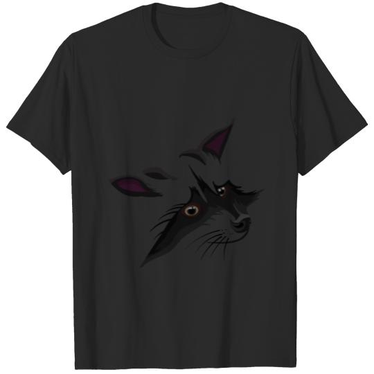 Discover Sweet Racoon Face T-shirt