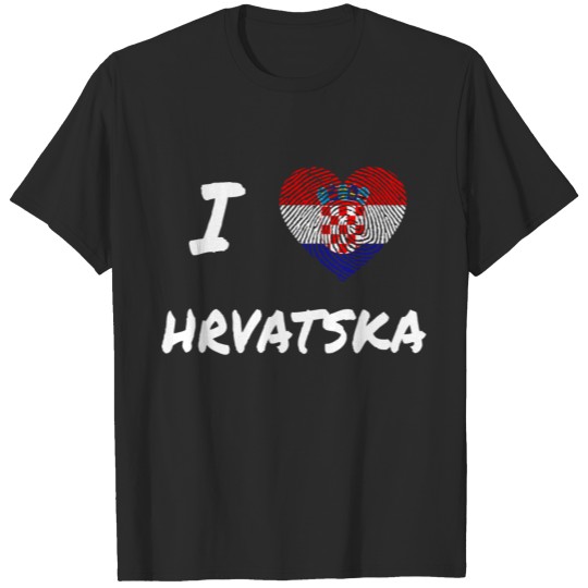 Discover I Love Croatia T-shirt