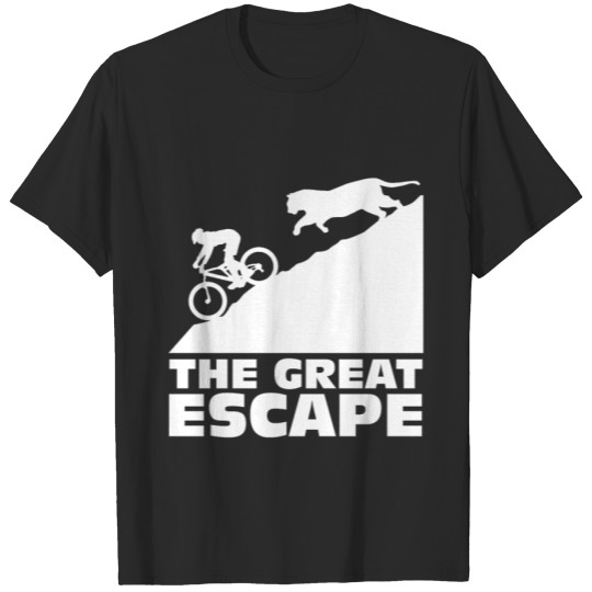 Discover The Great Escape downhill bicycle wild cat T-shirt