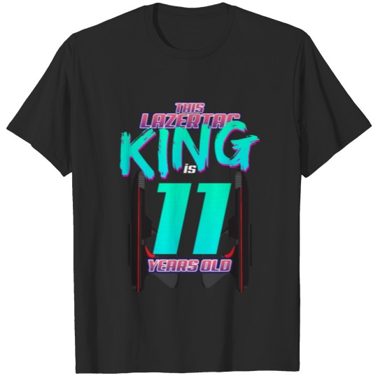 Discover Lasertag - This King Is 11 Years Old T-shirt
