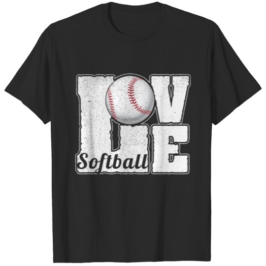 Discover SOFTBALL LOVE T-shirt