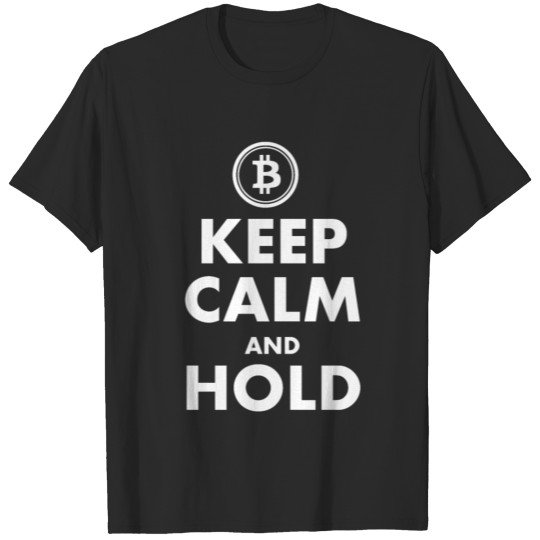 Discover Keep Calm and Hold bitcoin crypto currencies T-shirt
