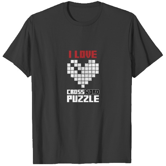 Discover I Love Crossword Puzzle T-shirt