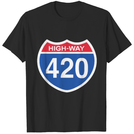 Discover 420 Highway Weed Blunt Hash Kief Oil Pot weed T Sh T-shirt