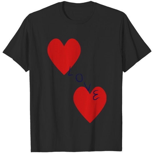 Discover Love and Red Hearts T-shirt