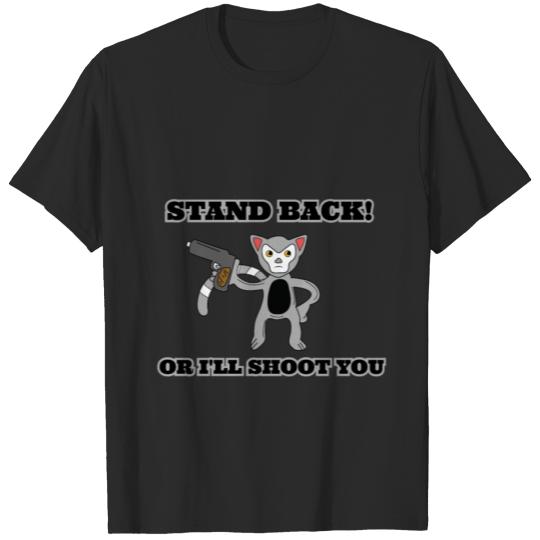 Discover Unique & Funny Ringtail Cat Tshirt Design Stand T-shirt