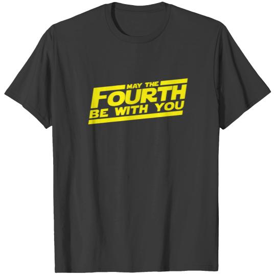 MAY THE FOURTH BE WITH YOU FUNNY PRINTED MENS FORC T-shirt